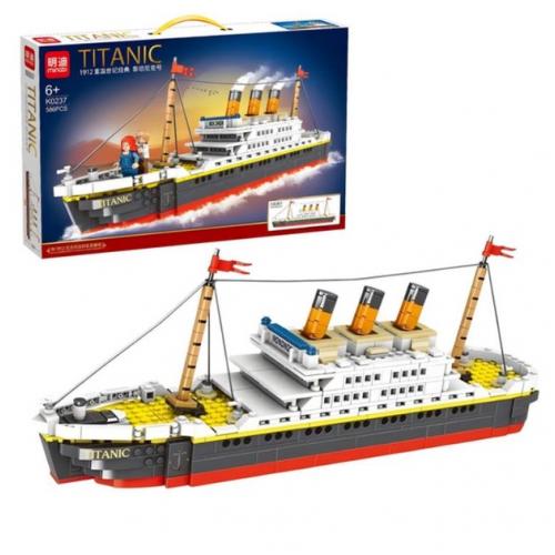 Конструктор в коробці, титанік, 588 деталі, K0237 Конструктор в коробці, титанік, 588 деталі, K0237