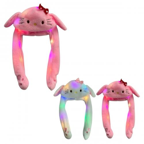 Шапка "КІТТІ", з вушками, мікс кол, в пакете, 0008