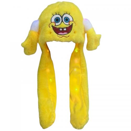 Шапка "ГУБКА БОБ", з вушками, мікс кол, в пакете, 0051