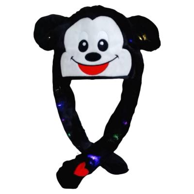 Шапка "МІККІ МАУС ", з вушками, мікс кол, в пакете