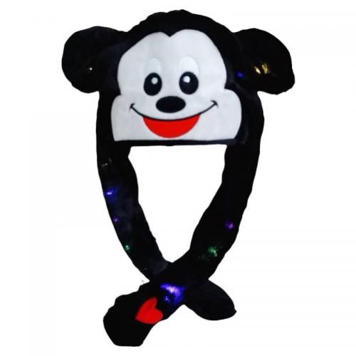 Шапка "МІККІ МАУС ", з вушками, мікс кол, в пакете, 0045