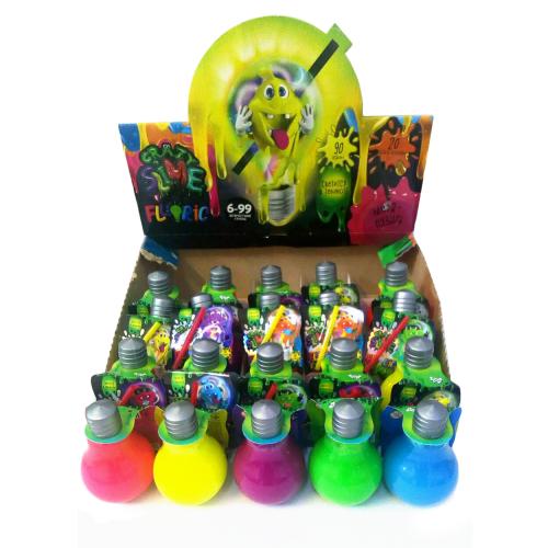 Слайм "Crazy Slime Fluoric", микс видов, в дисплее, ДТ-СО-16-19
