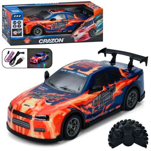 Машина р/к, акум, світло, гумові колеса, корпус не б'ється, USB-зарядне, в кор-ці, 333-TG25142B