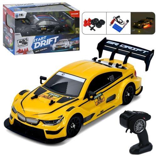 Машина р/к2,4G, акум, світло, дрифт, доп.колеса, USBзарядне, 2 кольори, в кор-ці, DC737A Машина р/к2,4G, акум, світло, дрифт, доп.колеса, USBзарядне, 2 кольори, в кор-ці, DC737A