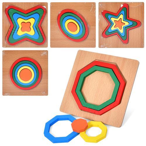 Дерев'яна іграшка "Геометрика", MD 1546