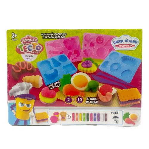 Креативное творчество "Тесто для лепки Master Do" Шеф-кухар. Сендвич-бар" РУС, ДТ-ТЛ-02128