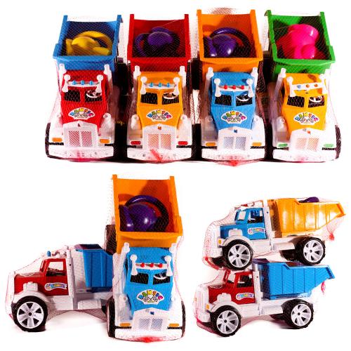 Самосвал, микс цветов, в сетке, ПЦ 008-3 Самосвал, микс цветов, в сетке, ПЦ 008-3