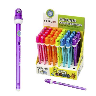 Ручка AIHAO, пишет-стирает, масляная, синяя (цена за штуку)