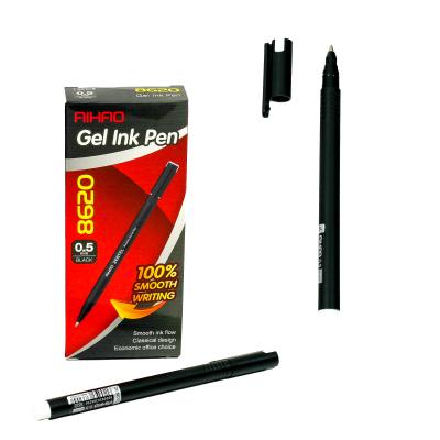 Ручка Gentel, гелевая, чёрная (цена за упаковку), AH-8620-2