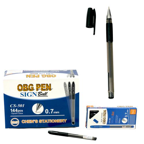 Ручка OBG, масляная, чёрная (цена за упаковку), AH-CS501-3
