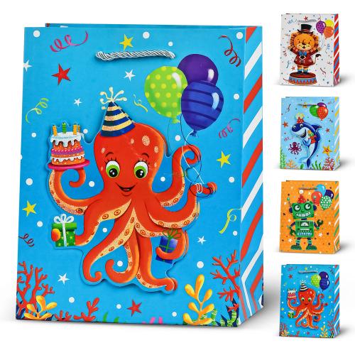 Пакет подарунковий паперовий M "Funny 3D" 26*32*10см, R33201-M Пакет подарунковий паперовий M "Funny 3D" 26*32*10см, R33201-M