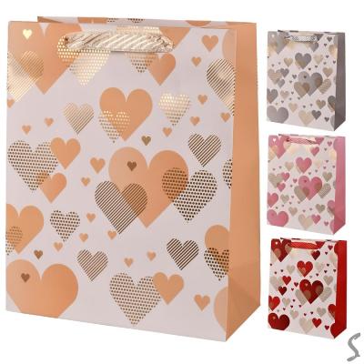 Пакет подарунковий паперовий M "Heart" 26*32*12см