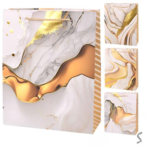 Пакет подарунковий паперовий M "Luxury" 26*32*10см R34642-M (480шт), R34642-M