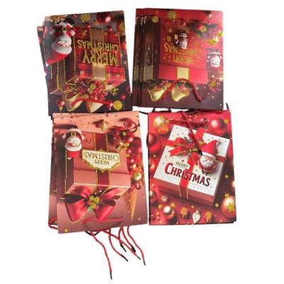 Пакет новорічний паперовий M "Merry Christmas" 26*32*10.5см