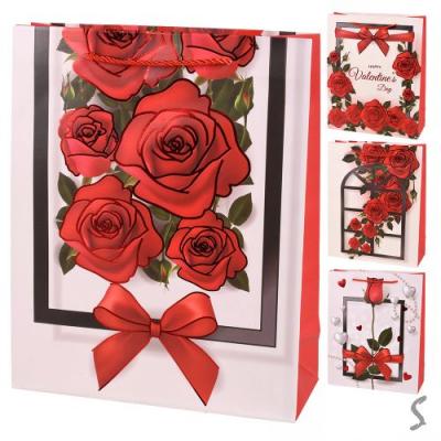 Пакет подарунковий паперовий L "Valentine's Day" 30*41.5*12см