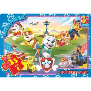 Пазли ТМ "G-Toys" із серії "Paw Patrol" (Цуценячий патруль), 35 ел.