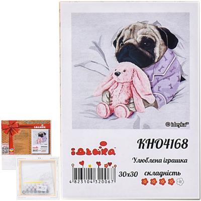 Набор для росписи по номерам "Любимая игрушка", 30х30 см, ID-KHO4168