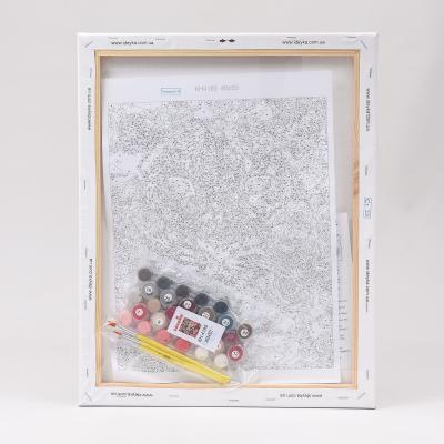 Набор для росписи по номерам "Леопард в цветах", 40х50 см, ID-KHO4185