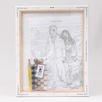 Набор для росписи по номерам "Свидание на побережье", 40х50 см, ID-KHO4750