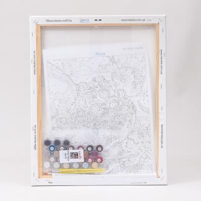 Набор для росписи по номерам "Малиновое утро", 40х50 см, ID-KHO5524