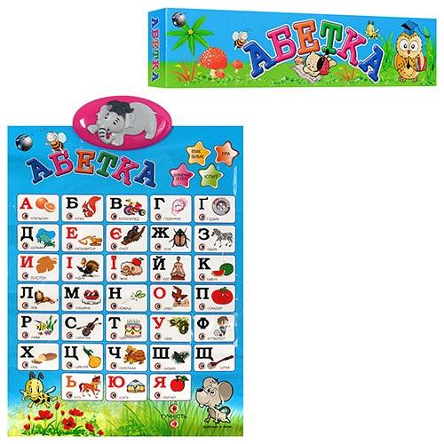 Плакат "Алфавит", УКР, в кор-ке, 72803 U