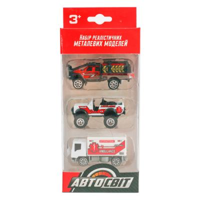 Набор машинок" Автомир" металлический, AS-1941