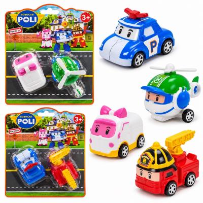 Машинка Robocar Poli, 2 види мікс, 2 героя на планшет 17*18*6 см