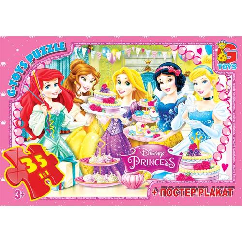 Пазли ТМ "G-Toys" із серії "Принцеси Дісней", 35 ел., GP-PD89