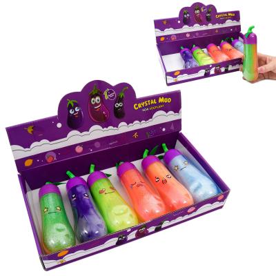 Слайм, для рук, баклажан, микс видов, в дисплее, MM 001004