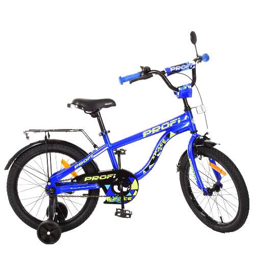 Велосипед PROF1 Space, 2 кол., 18д., синий, в кор-ке, T18151