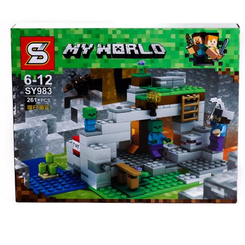 Конструктор Minecraft, 261 дет., в кор-ке (мал.), SY983