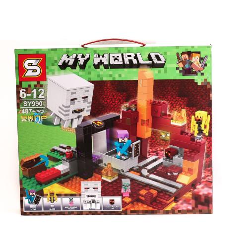 Конструктор Мinecraft, 487 дет., в кор-ке (мал.), SY990
