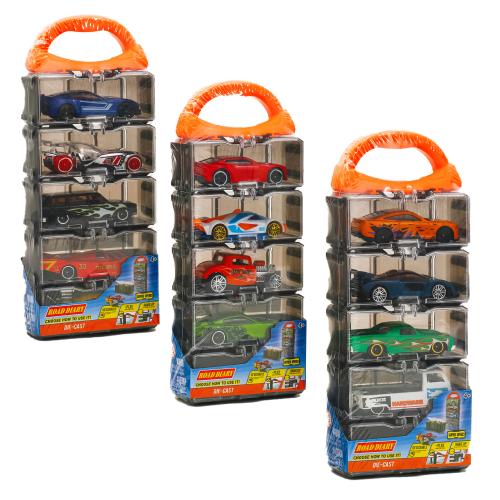 Набір машинок метал, валіза-гараж, 265-5A