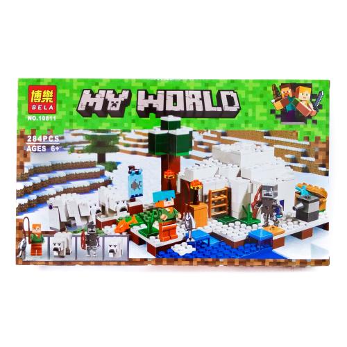 Конструктор Minecraft, 284 дет., в кор-ке (мал.), 10811