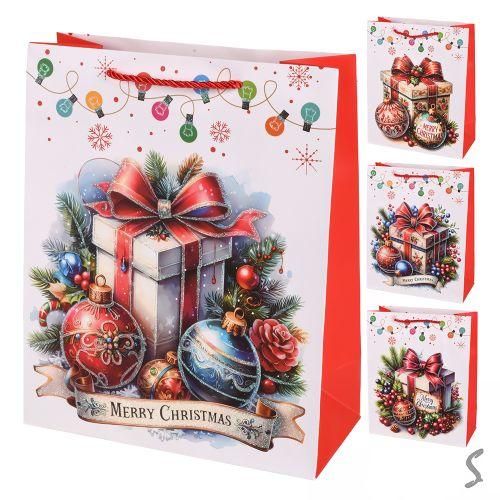 Пакет новорічний паперовий L "Merry Christmas" 31*41*12см, R34807-L
