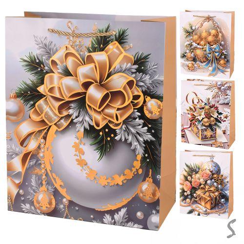 Пакет новорічний паперовий L "Winter story" 31*41*12см, R34822-L