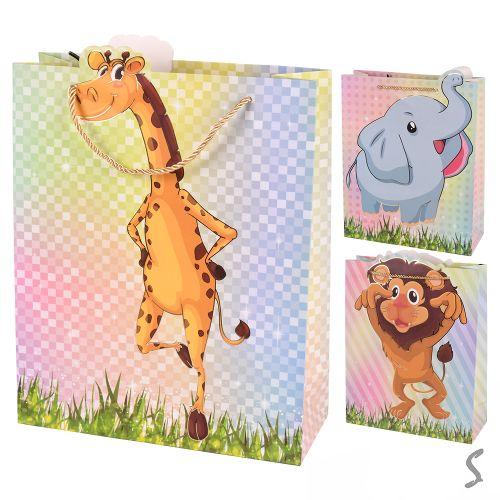 Пакет подарунковий паперовий L "ZOO" 30*41.5*21см, R34501-L Пакет подарунковий паперовий L "ZOO" 30*41.5*21см, R34501-L