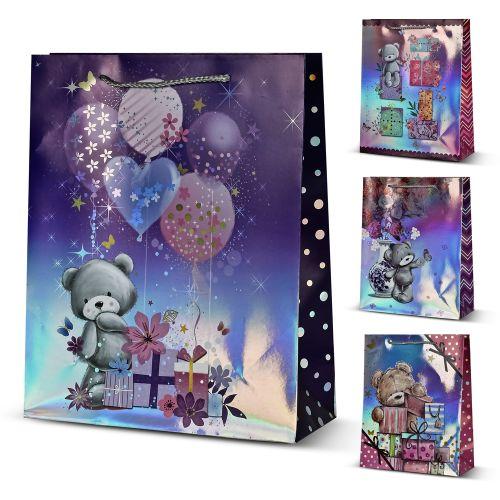 Пакет подарунковий паперовий M "Bear" 26*32*10см, R95528-M