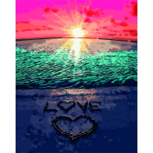 Набір для розпису за номерами "Любов до моря", ZB 64178