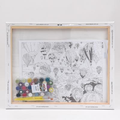 Набор для росписи по номерам "Воздушные шары", 40х50 см, ID-KHO1056