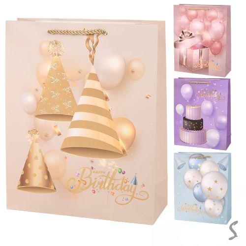 Пакет подарунковий паперовий M "Happy birthday" 26*32*10см, R34654-M Пакет подарунковий паперовий M "Happy birthday" 26*32*10см, R34654-M