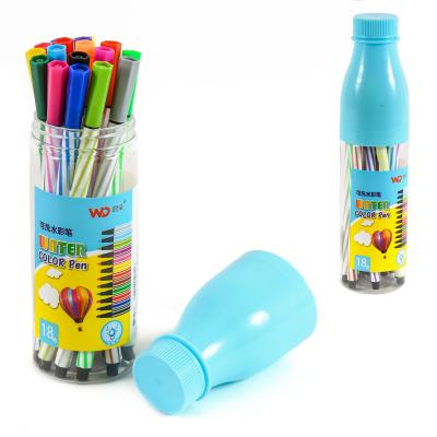 Фломастеры в Пенале-Бутылке, 18 цветов, HMZ-8317