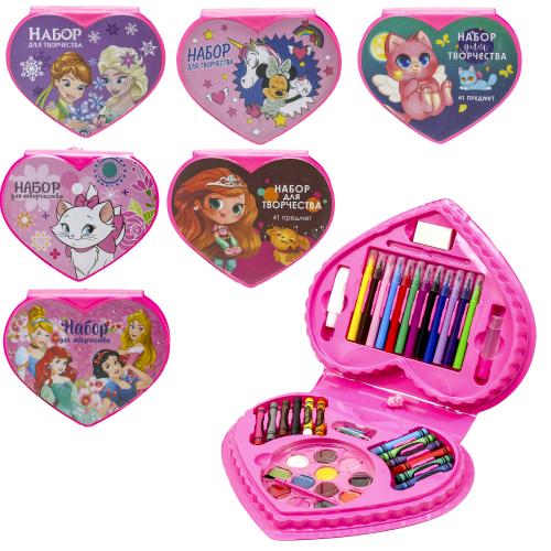 Набор для творчества, в пенале, 40 предметов (цена за упаковку), MK 3918-3