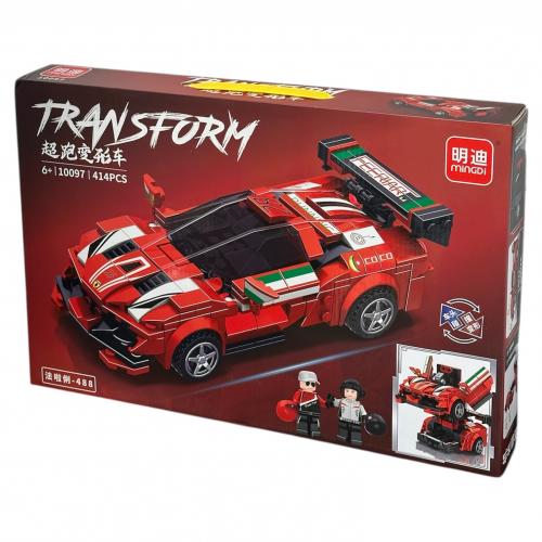 Конструктор TRANSFORM FERRARI 2в1 414 дет. (48*32*7см), 10097 Конструктор TRANSFORM FERRARI 2в1 414 дет. (48*32*7см), 10097