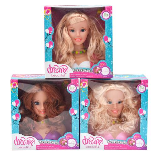 Кукла голова для причесок, 357-348-1-358-2-3