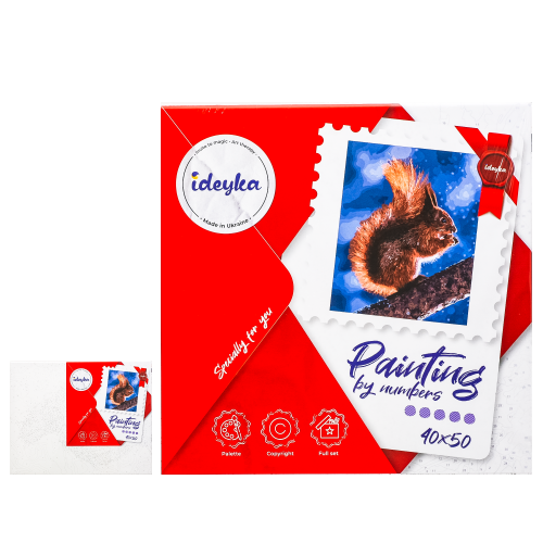 Набір для розпису по номерах "Маленька білочка", ID-KHO4205