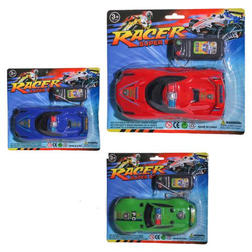 Легковая машина, р/у, микс цветов, на листе, 1833A