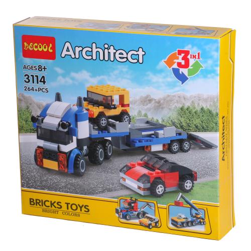 Конструктор DECOOL, 264 дет., в кор-ке (мал.), 3114-15