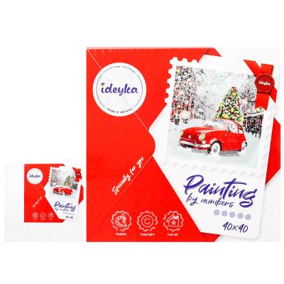 Набір для розпису по номерах. "Святковий настрій" 40*40см , ID-KHO3584 Набір для розпису по номерах. "Святковий настрій" 40*40см , ID-KHO3584