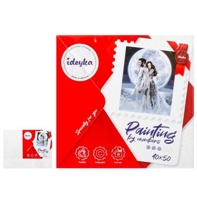 Набір для розпису по номерах. Люди "Під місячним сяйвом" 40*50см , ID-KHO4552 Набір для розпису по номерах. Люди "Під місячним сяйвом" 40*50см , ID-KHO4552